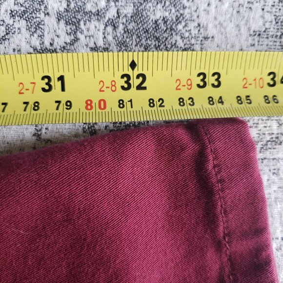Purple Pink Burgundy Tripp NYC Jeans w T Back Pockets and Criss Cross Details - Picture 13 of 13